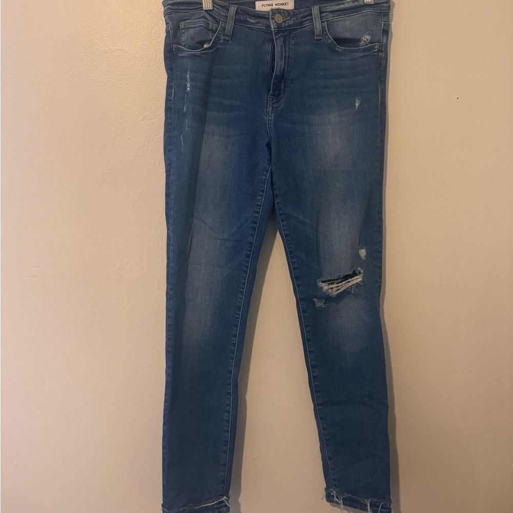 Women's Flying Monkey Minimal Distressed Jeans